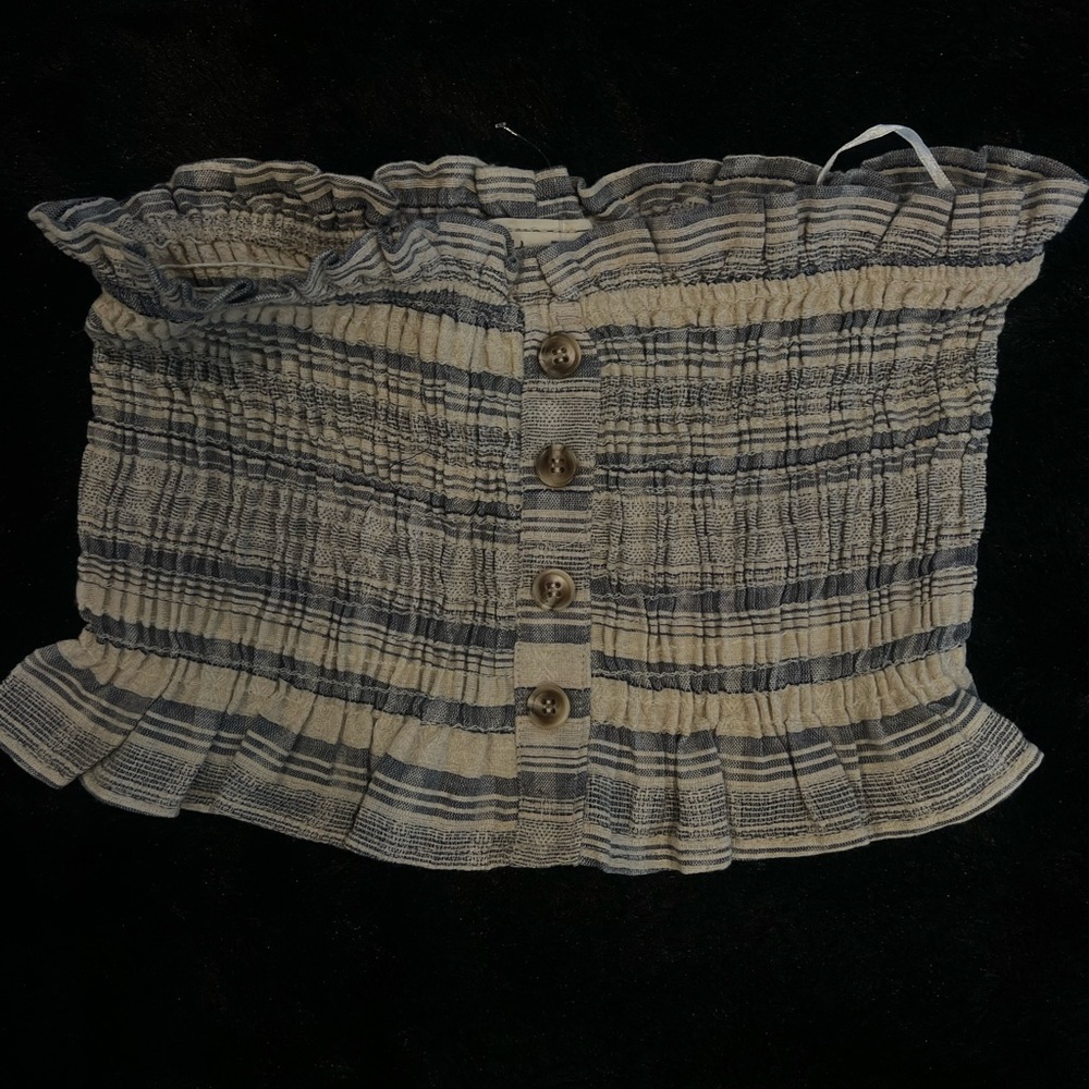 scrunched tube top